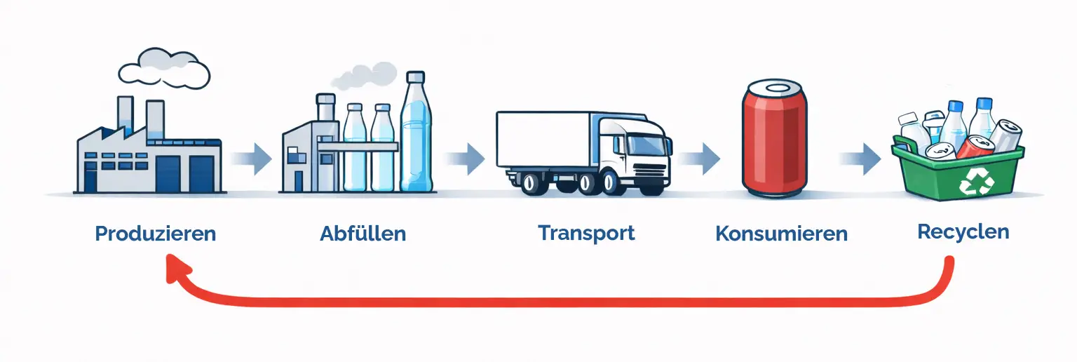Einweg-Kreislauf Getränke